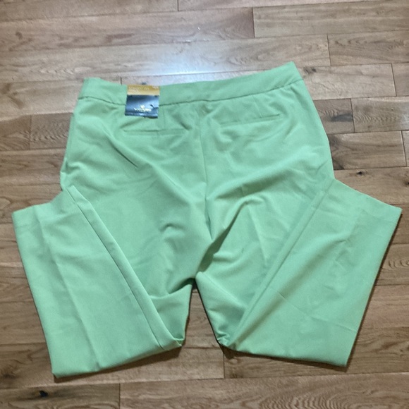 Worthington woman Monticello Green straight leg ankle pants - Picture 2 of 7